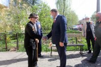 Поздравление ветеранов и митинг в Нижнем Турово (7 мая 2021 год)